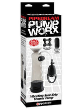 Pump Worx Vibrating Sure Grip Shower Penis Pump Pumps, Extenders and Sleeves